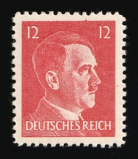 1944 12pf Anti-German Propaganda, Forgery of Hitler Issue