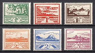 1943-44 Jersey, German Occupation, Germany, Complete Set