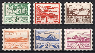 1943-44 Jersey, German Occupation, Germany, Complete Set