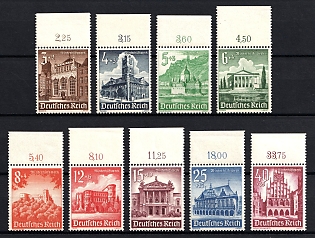 1938 Third Reich, Germany, Complete Set, Margins, Plate Numbers
