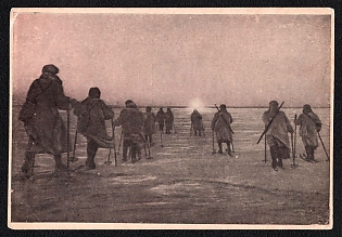 'Baltic Sailors Go on Reconnaissance Missions' Soviet Union, WWII, Military, Picture Postcard