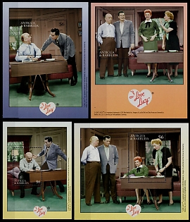 2001 TV Show 'I Love Lucy', Antigua and Barbuda, Souvenir Sheets