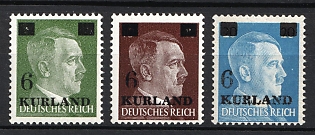 1945 Courland (Kurland), German Occupation, Germany, Complete Set