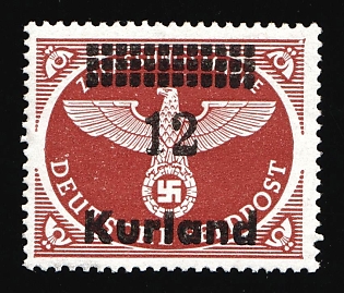 1945 12pf Courland (Kurland), German Occupation, Germany