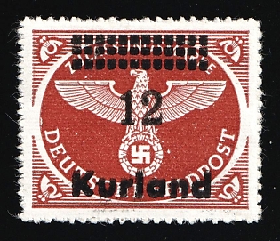 1945 12pf Courland (Kurland), German Occupation, Germany