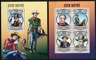 2013 Famous People: John Wayne, Republic of Burundi, Souvenir Sheets