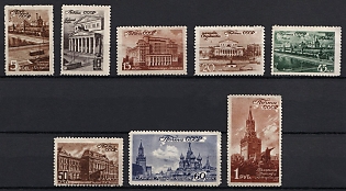 1946 Moscow Scenes, Soviet Union, USSR, Russia, Complete Set