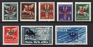 1944 Ljubljana, German Occupation, Germany, Complete Set, Airmail