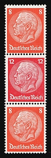 1933 Third Reich, Germany, Se-tenant, Zusammendrucke