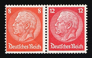 1933 Third Reich, Germany, Se-tenant, Zusammendrucke