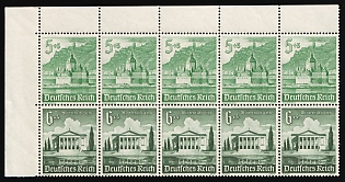 1940 Third Reich, Germany, Se-tenant, Zusammendrucke, Block, Corner Margin