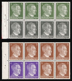 1934 Third Reich, Germany, Se-tenants, Zusammendrucke, Blocks