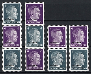 1943 Ostland, German Occupation, Germany, Se-tenants
