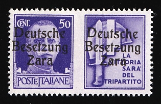 1943 50c Zadar, German Occupation, Germany, Signed