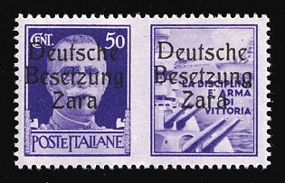 1943 50c Zadar, German Occupation, Germany, Signed