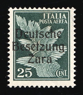 1943 25c Zadar, German Occupation, Germany, Signed