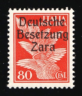 1943 80c Zadar, German Occupation, Germany