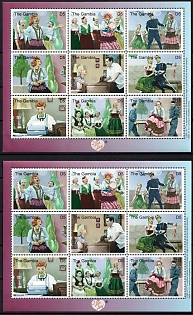 2001 TV Show 'I Love Lucy', Republic of the Gambia, Souvenir Sheets
