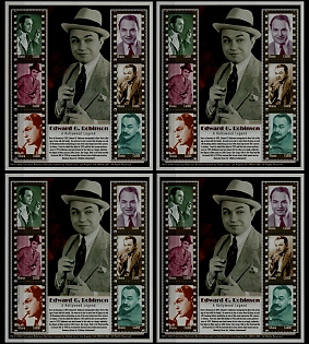 2001 Edward G. Robinson, Republic of Ghana, Souvenir Sheets