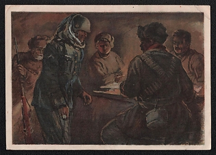 1943 'They Brought a 'Tongue'' Soviet Union, WWII, Military, Picture Postcard