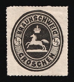 1865 1/3gr Braunschweig, German States, Germany