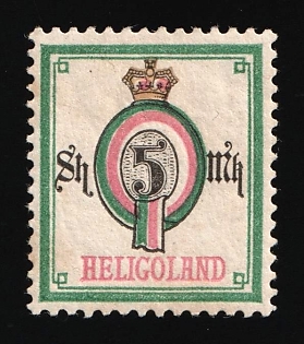 1879 5Sh/5M Heligoland, German States, Germany
