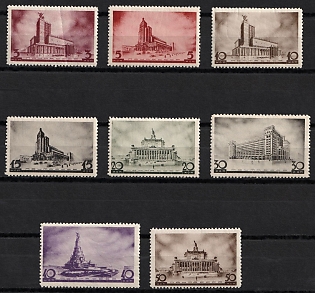 1937 Architecture of New Moscow, Soviet Union, USSR, Russia, Complete Set