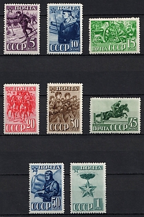 1941 23rd Anniversary of the Red Army and Navy, Soviet Union, USSR, Russia, Complete Set