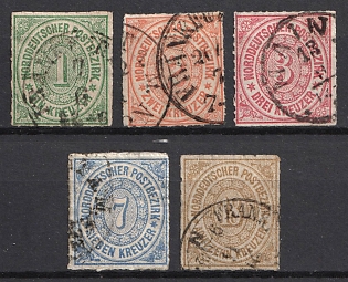 1868 North Germany, German States, Germany, Complete Set
