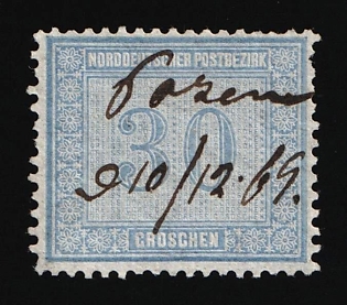 1869 30gr North Germany, German States, Germany