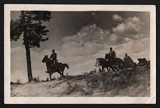 1941 'Tactical Exercises. Arrival of Artillery at the Firing Position' Soviet Union, WWII, Military, Picture Postcard