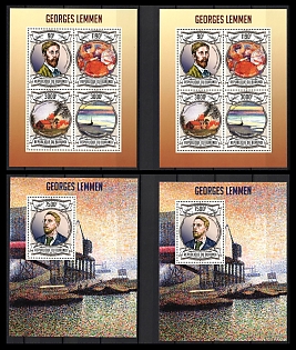 2013 Georges Lemmen, Republic of Burundi, Souvenir Sheets