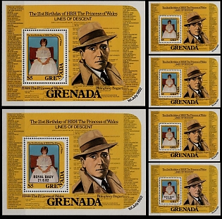 1982 Princes Diana Issue, Grenada, Souvenir Sheets