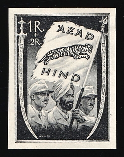 1943 1r+2r Indian Legion, Germany, Signed