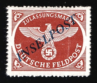1944 Military Mail 'INSELPOST' Field Post Feldpost, Germany, Airmail, Signed