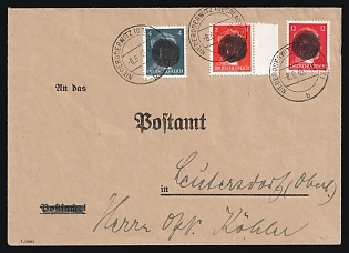 1945 (8 Jun) Wittenberg-Lutherstadt, Germany Local Post, Cover from Lower Oderwitz to Leutesdorf franked with 4pf, 8pf and 12pf