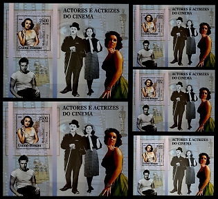 2005 Movie Actors and Actresses, Republic of Guinea-Bissau, Souvenir Sheets