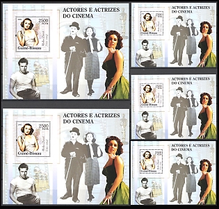 2005 Movie Actors and Actresses, Republic of Guinea-Bissau, Souvenir Sheets
