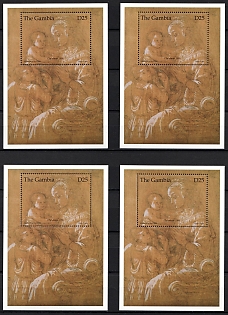 1996 Christmas, Republic of the Gambia, Souvenir Sheets