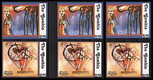 2003 Wassily Kandinsky, Republic of the Gambia, Souvenir Sheets, Complete Sets