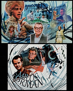 2012 Film Director Milos Forman, Republic of Mozambique, Souvenir Sheets