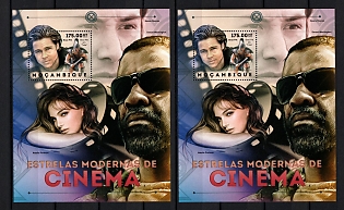2012 Modern Movie Stars, Republic of Mozambique, Souvenir Sheets