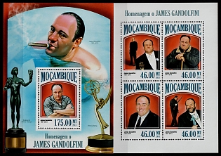 2013 A tribute to James Gandolfini, Republic of Mozambique, Souvenir Sheets