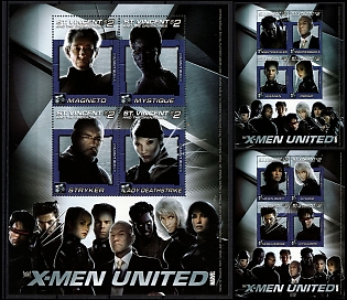 2008 X-Men United, Saint Vincent and the Grenadines, Souvenir Sheets