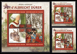 2013 The 485th Anniversary of Albrecht Durer, Republic of the Niger, Souvenir Sheets