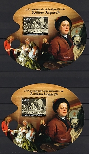 2014 The 250th Anniversary of Death of William Hogarth, Republic of the Niger, Souvenir Sheets
