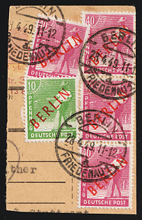 1949 West Berlin on piece, Germany, Strip