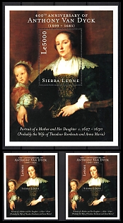 2000 The 400th Anniversary of Anthony Van Dyck, Republic of Sierra Leone, Souvenir Sheets