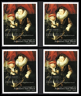 2000 The 400th Anniversary of Anthony Van Dyck, Republic of Sierra Leone, Souvenir Sheets
