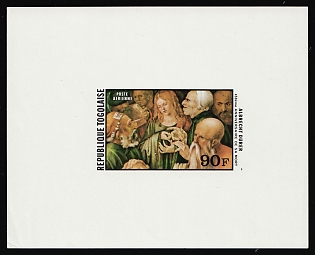 1978 90fr Albrecht Durer, Togolese Republic, Airmail, Imperforate Proof Sheetlet